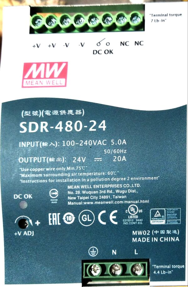 Mean Well SDR-480-24